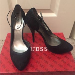Black Lace Guess Heels